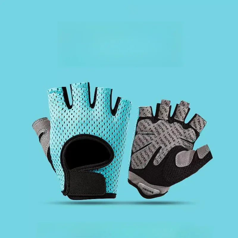 Weightlifting Gloves Women Men Fitness Gym Gloves Half Finger Breathable Non-Slip Gel Pad Bodybuilding Training Dumbbells Gloves