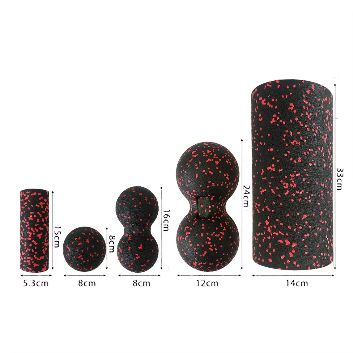 5-Piece Foam Roller & Massage Set