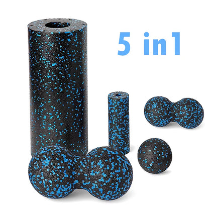 5-Piece Foam Roller & Massage Set