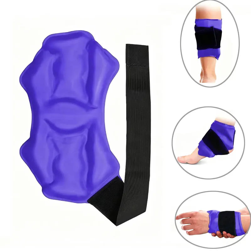 Reusable Kness Ankle Ice Pack Wrap Braces Hot Cold Compress Gel Packs for Wrist Elbow Foot Supports Care Tools
