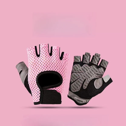 Weightlifting Gloves Women Men Fitness Gym Gloves Half Finger Breathable Non-Slip Gel Pad Bodybuilding Training Dumbbells Gloves