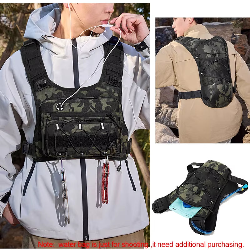 Running Chest Pack Hydration Vest for Cycling Hiking