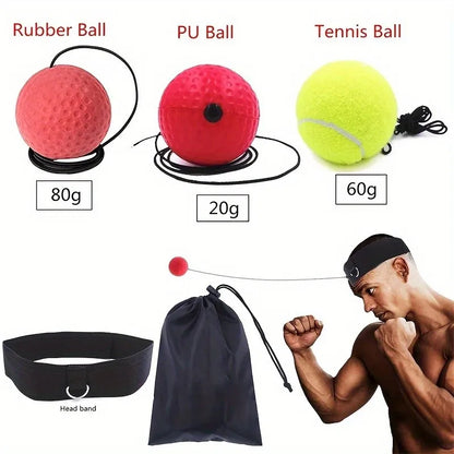 Boxing Reflex Ball Set for Speed & Coordination