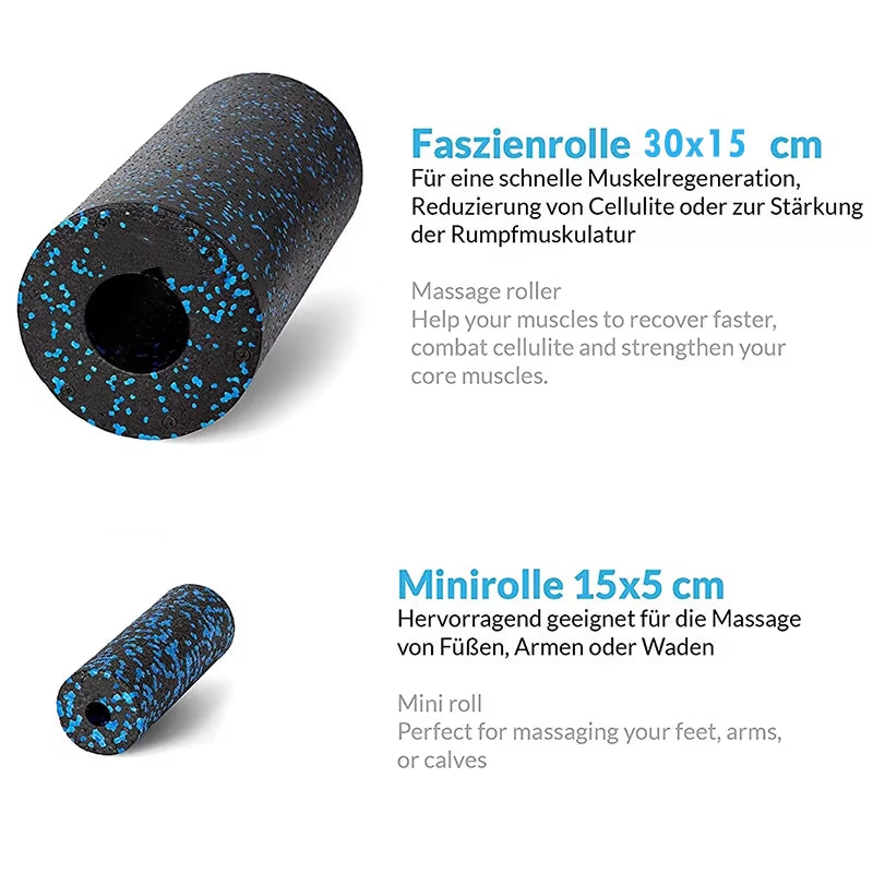 5-Piece Foam Roller & Massage Set
