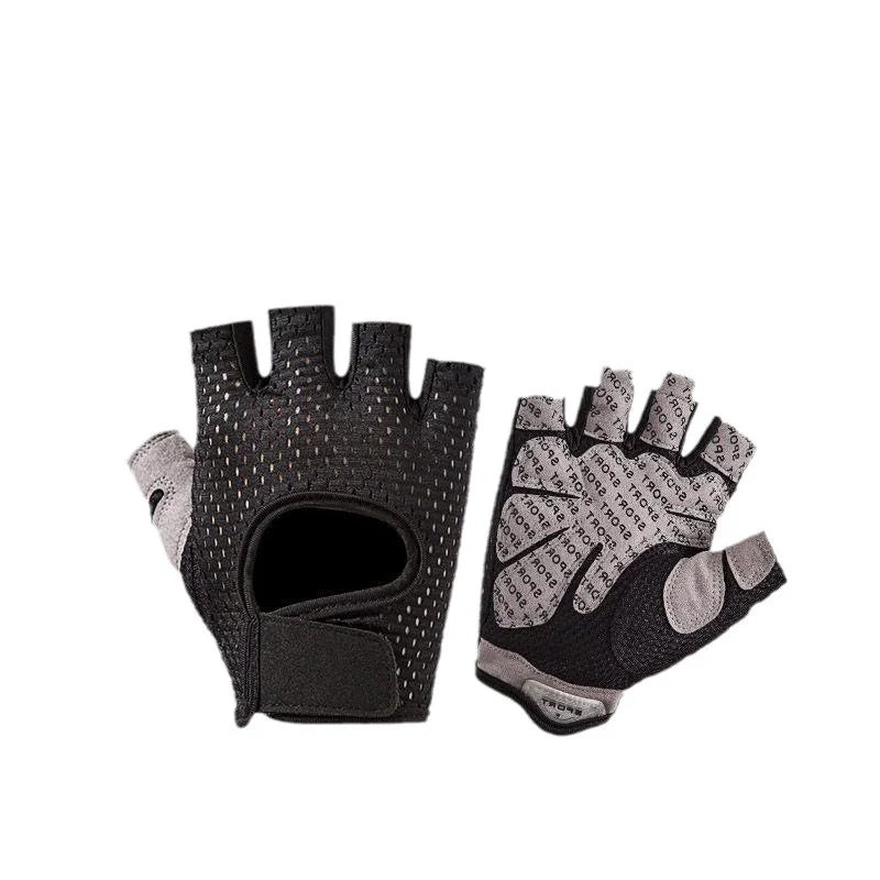 Weightlifting Gloves Women Men Fitness Gym Gloves Half Finger Breathable Non-Slip Gel Pad Bodybuilding Training Dumbbells Gloves
